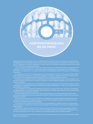 cover image of Gebitsontwikkeling bij de mens